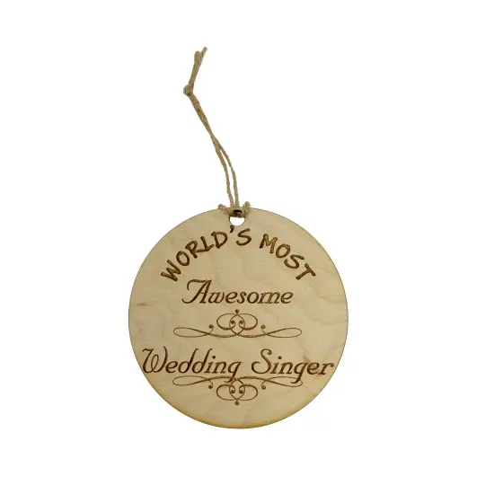 Worlds most Awesome Wedding Singer - Ornament {1}