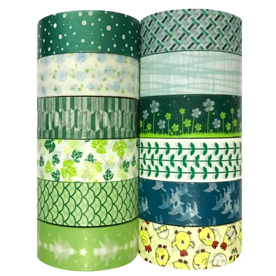 Wrapables WPSET72 Washi Masking Tape Collection (Set of 12) {2}