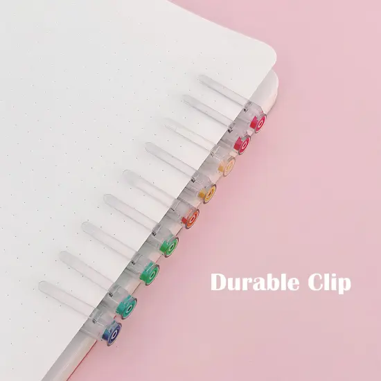 Wrapables Colorful Gel Ink Pens, 0.5mm Fine Point, for Home, Office, Stationery (Set of 9) Rainbow {6}