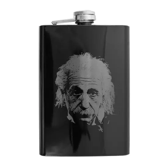 8oz BLACK Albert Flask {1}