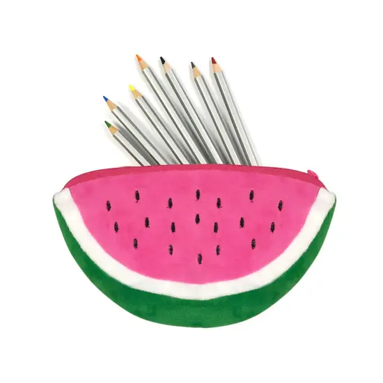 Wrapables Fruity Pencil Case and Pouch (Set of 2) Pink Watermelon {3}