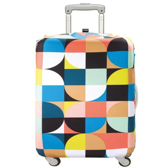LOQI Echo Luggage Cover, Circles, M {1}