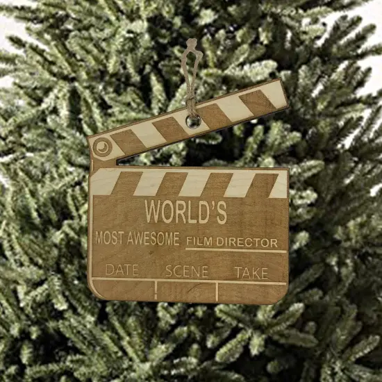 Worlds most awesome Film Director - Ornament Raw Wood {2}