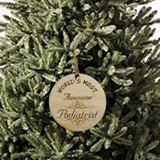 Worlds most Awesome Podiatrist - Ornament {2}