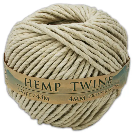 Hemptopia, 4mm Hemp Cord, All Natural, 141ft {1}
