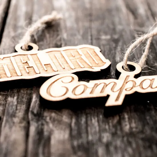 Ornament - Timelord - Companion - Set Raw Wood 1x4in {2}