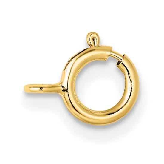 18K Gold Spring Ring Clasp 8Y1702 {1}