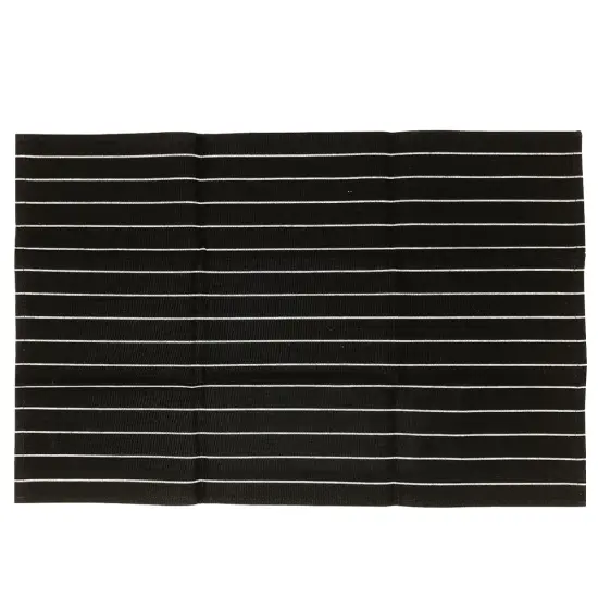Wrapables&reg; 100% Cotton Kitchen Dish Towels (Set of 3) Black {4}