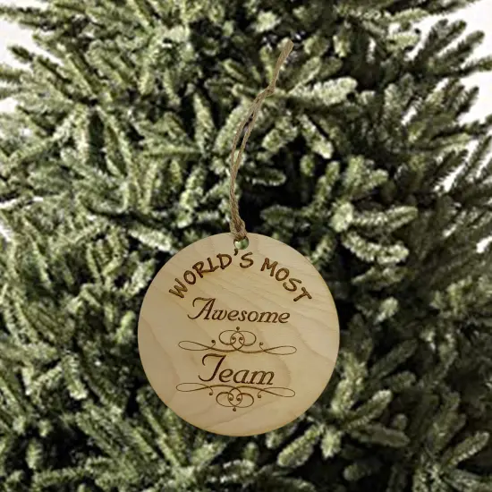 Worlds most Awesome Team - Ornament {2}