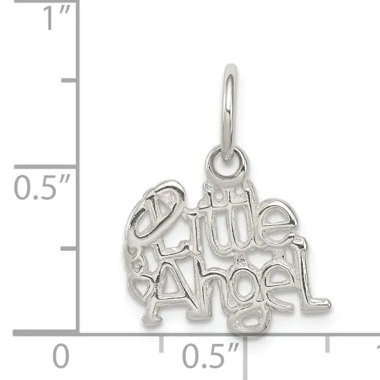 Sterling Silver Little Angel Charm Pendant Jewelry 19mm x 15mm {5}
