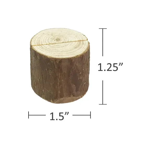 Wrapables Rustic Wooden Place-Card Holders with Table Name Place Cards for Wedding, Parties, Holidays, Special Events Table Decor (Set of 10) {3}