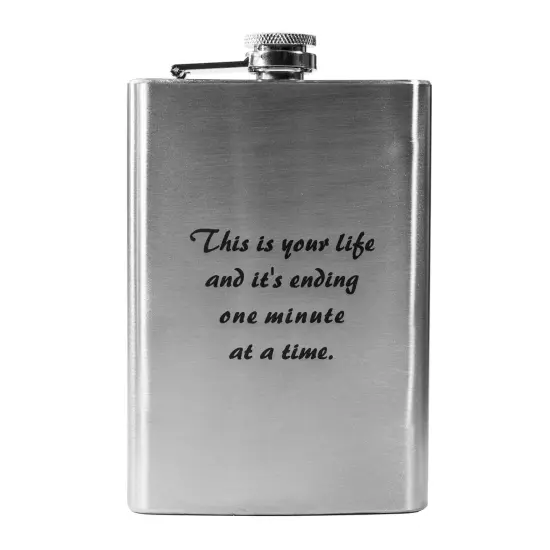 8oz This is Your Life Stainless Steel Flask {1}