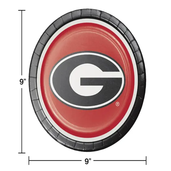 University of Georgia Party Supplies Pack with Lunch Plates and Napkins for 16 Guests {2}