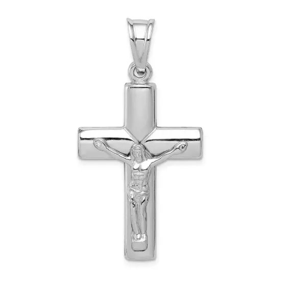 Sterling Silver Crucifix Charm Jewerly 46mm x 24mm {2}