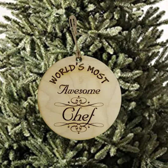 Worlds most Awesome Chef - Ornament {2}
