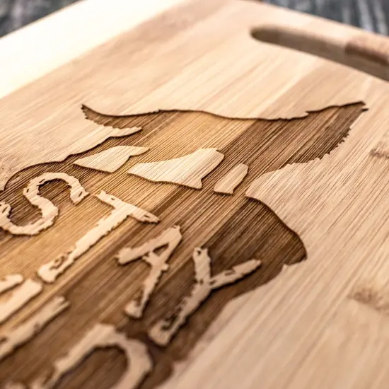 Stay Wild and Free - Wolf - Cutting Board {3}