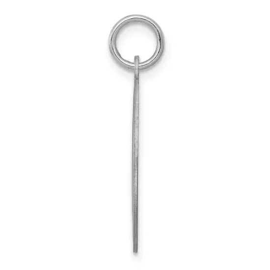 Sterling Silver Brocaded Initial Capital O Charm Jewerly 27mm x 20mm {4}