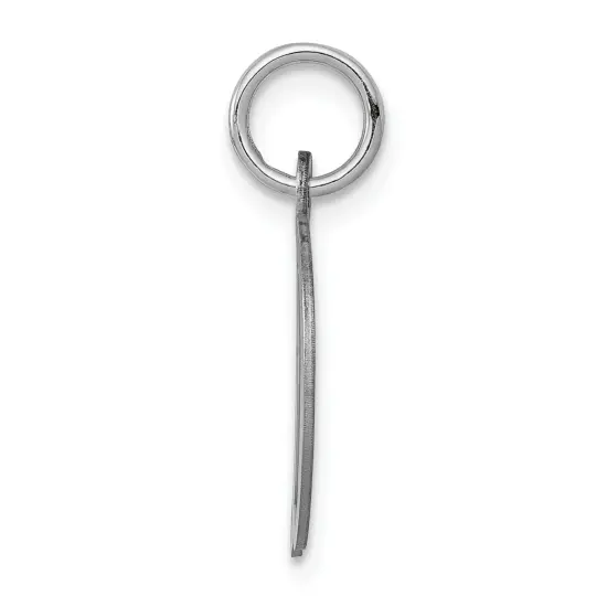 Sterling Silver Medium Script Initial Letter D Charm Jewerly 18mm x 19mm {3}