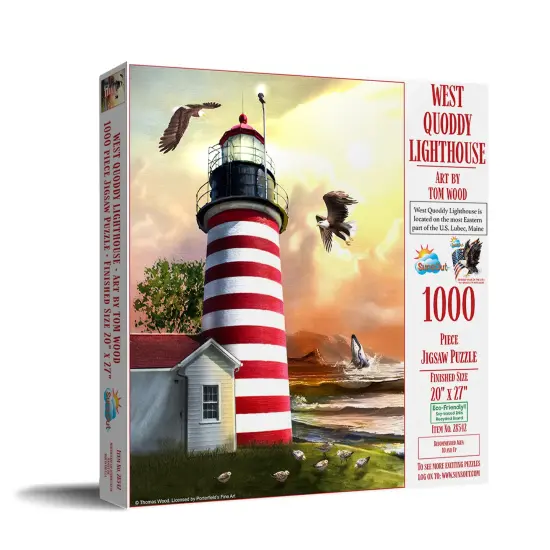 Sunsout West Quoddy Lighthouse 1000 pc Jigsaw Puzzle 28542 {3}