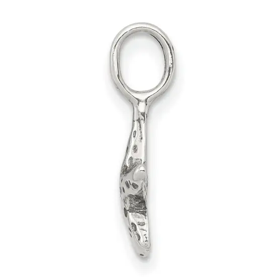 Sterling Silver Antiqued Starfish Pendant Charm Jewelry 16 X 11mm {2}