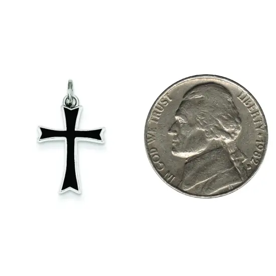 Sterling Silver Cross Charm Jewerly 18mm x 12mm {2}