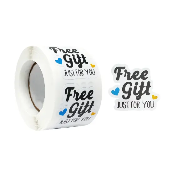 Wrapables Just for You Small Business Thank You Stickers Roll, Sealing Stickers and Labels for Boxes, Envelopes, Bags and Packages (500pcs) {1}