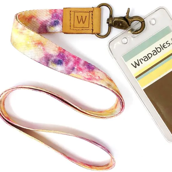 Wrapables Lanyard Keychain and ID Badge Holder Galaxy Pink {3}