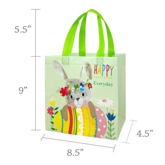 Wrapables Non-woven Easter Gift Bags, Easter Treat Bags for Egg Hunt (Set of 8) Bunnies {2}