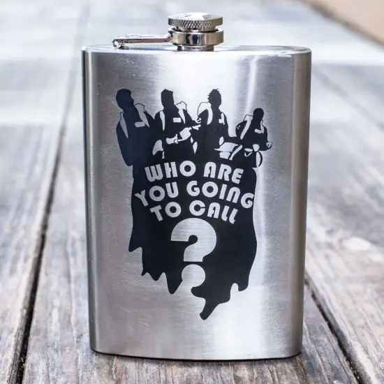 8oz Who Are You Going To Call Stainless Steel Flask {2}