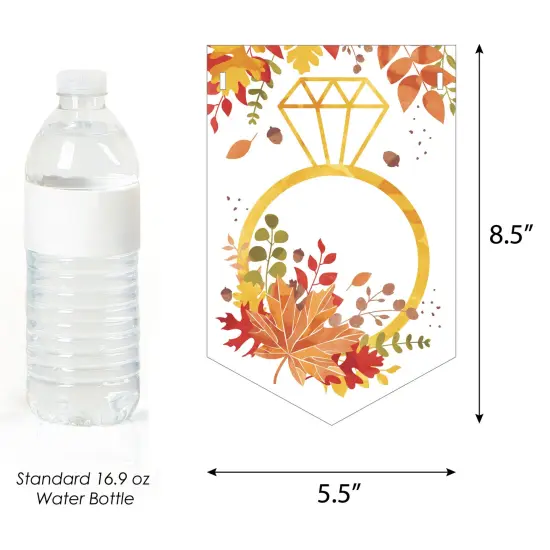 Big Dot of Happiness Fall Foliage Bride - Autumn Leaves Bridal Shower and Wedding Party Bunting Banner - Party Decorations - Congrats Bride-To-Be {3}