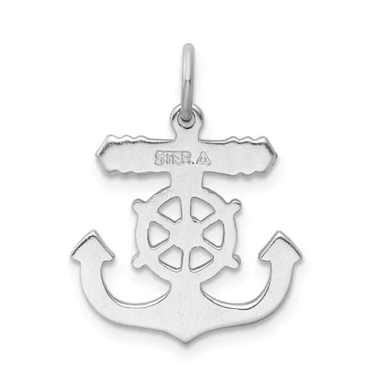 Sterling Silver Mariner Cross Charm Pendant Jewelry 23mm x 19mm {4}