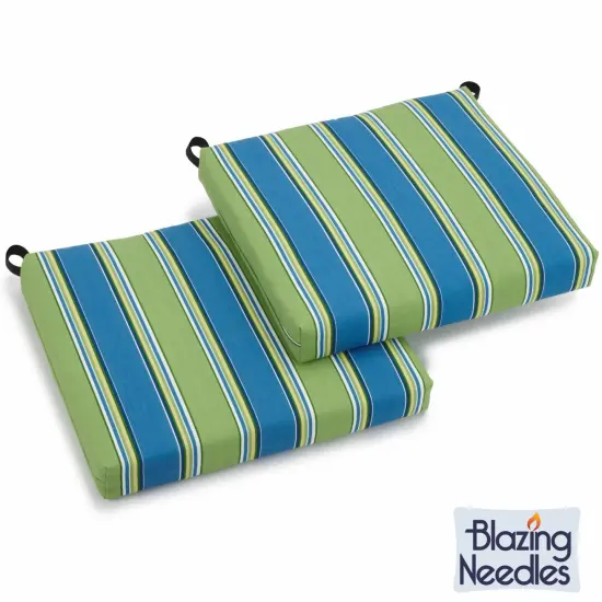 20-inch by 19-inch Spun Polyester Chair Cushion (Set of Two) - Haliwell Caribbean {1}