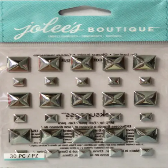 Jolee's Boutique Silver Studs Adhesive Dimensional Stickers {1}