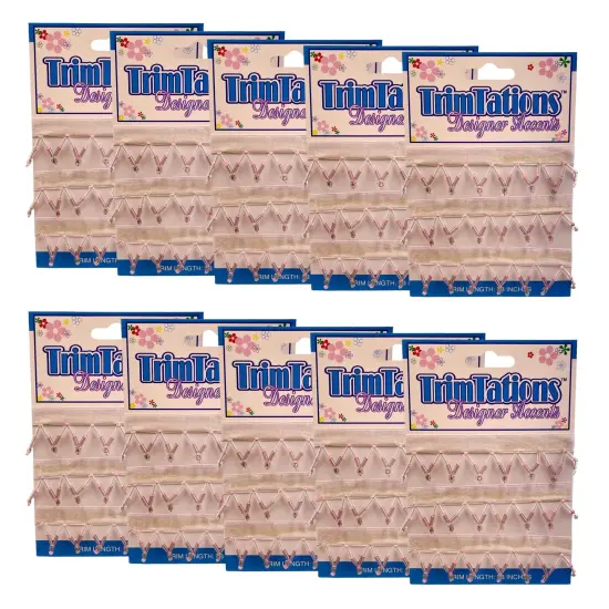 5 Yards of Lucy Beaded Fringe Trim - ! inch widthx 18 inches length Lavender {7}