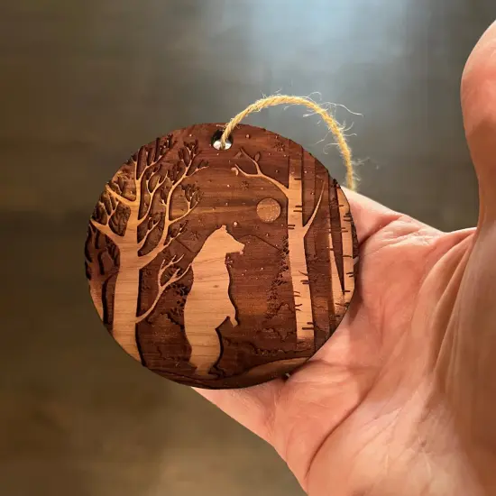 CEDAR Winter Polar Bear - CEDAR Ornament {2}