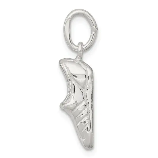 Sterling Silver Sports Shoe Charm Pendant Jewelry 18mm x 5mm {2}
