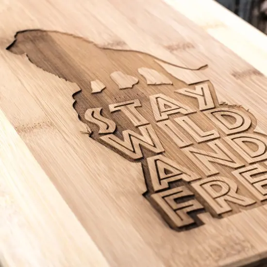 Stay Wild and Free - Lion - Cutting Board {2}