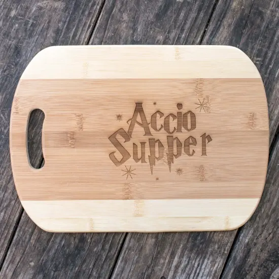 Accio Supper Cutting Board 14''x9.5''x.5'' Bamboo {1}