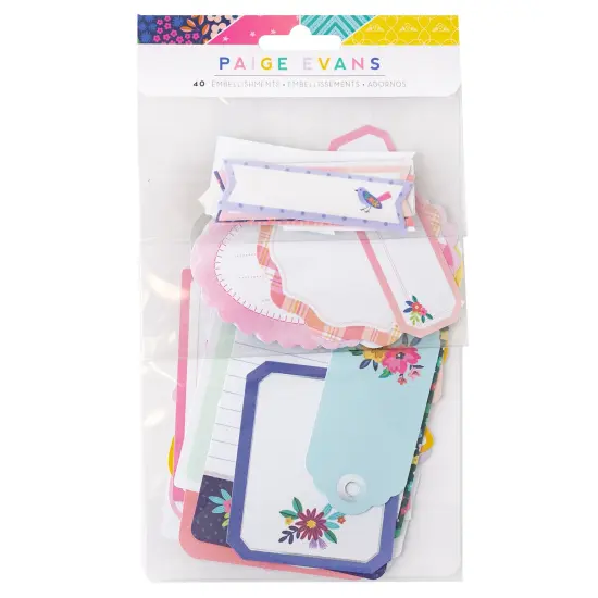 Paige Evans Blooming Wild Journaling Embellishments-W/Holographic Foil Accents {1}