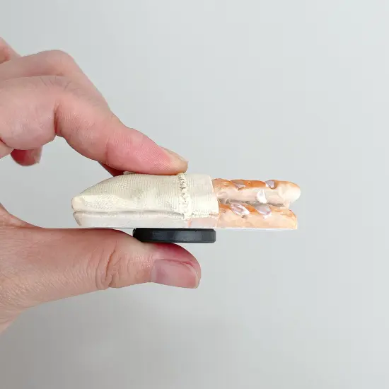 Wrapables 3D Resin Fridge Magnets, Food Simulation, Succulents, Famous Faces Refrigerator Magnets for Kitchen (Set of 5) Dinner {10}