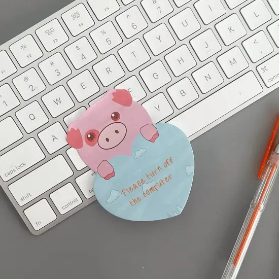 Wrapables Animal Hearts Sticky Notes (Set of 2) Pig, Fox, Owl {5}