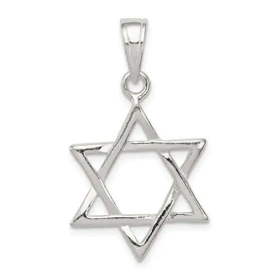 Sterling Silver Star of David Charm Jewerly 25mm x 20mm {1}