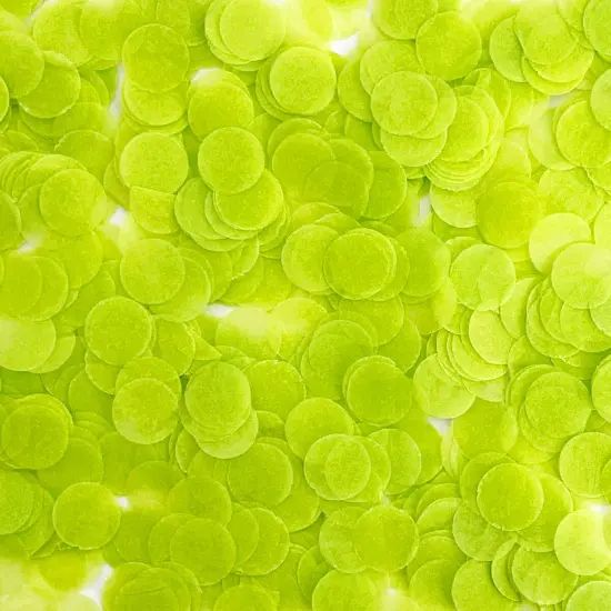 Wrapables Round Tissue Paper Confetti 0.5" Circle Confetti Lime Green {1}