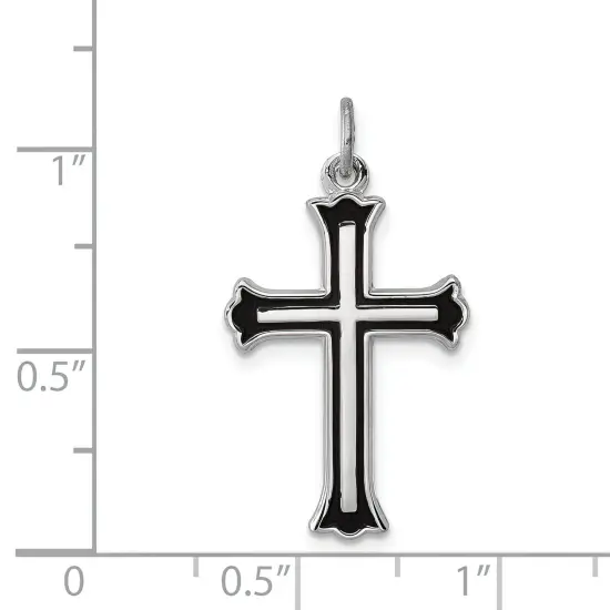 Sterling Silver Cross Charm Jewerly 25mm x 16mm {2}