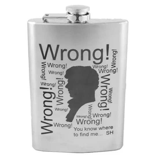 8oz Wrong Stainless Steel Flask {1}
