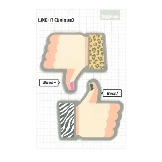 Wrapables Thumbs Up Thumbs Down Sticky Notes (Set of 2) {3}