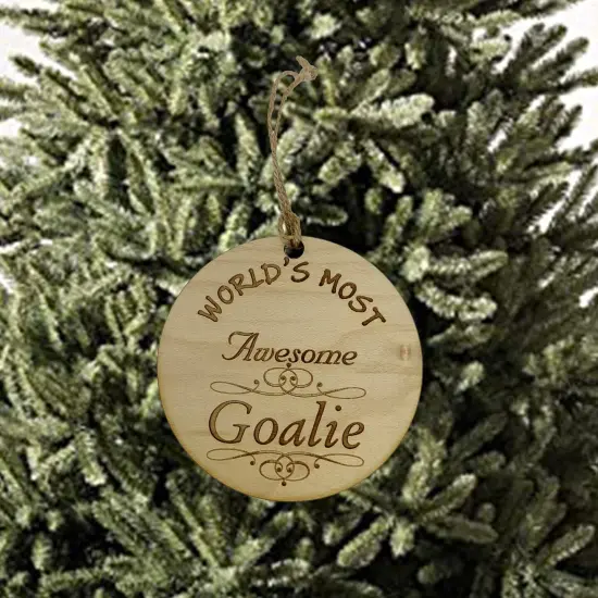 Worlds most Awesome Goalie - Ornament {2}