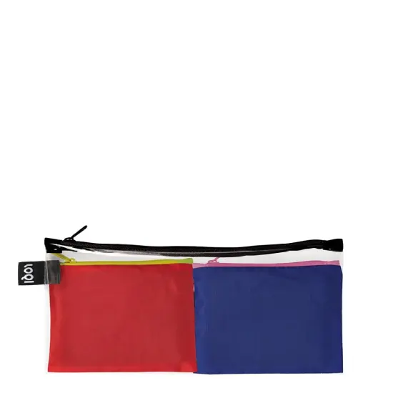 LOQI Puro Pocket Reusable Grocery Bag, One Size, Candy & Violet {1}