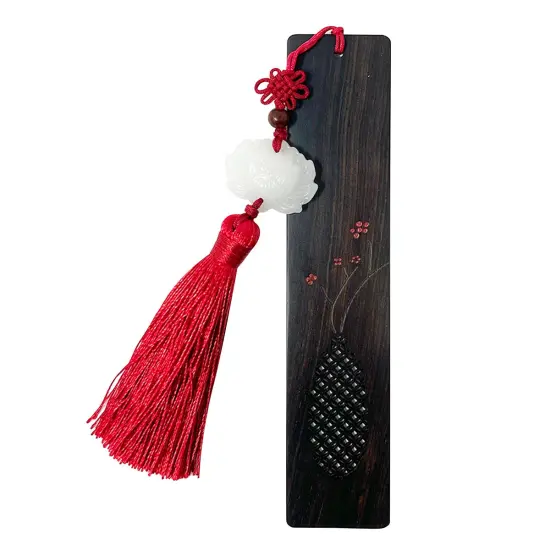 Wrapables Sandalwood Bookmark with Pendant Tassel for Book Lovers an Readers Water Lily {7}