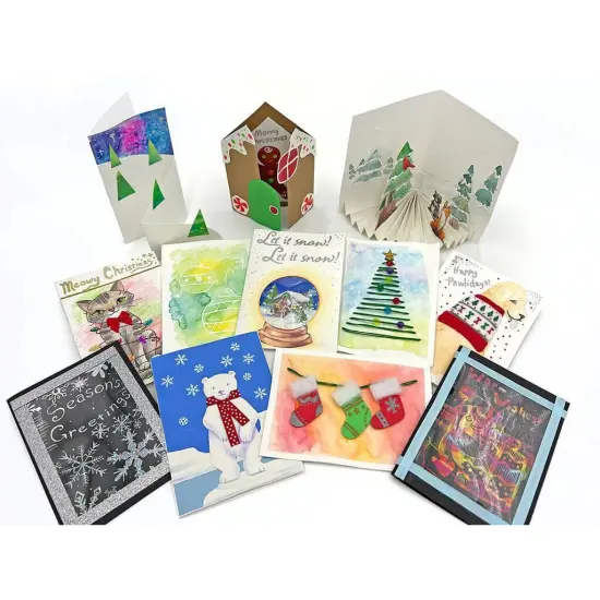 Christmas Card Bundle Box - Kids Holiday Arts and Crafts {1}
